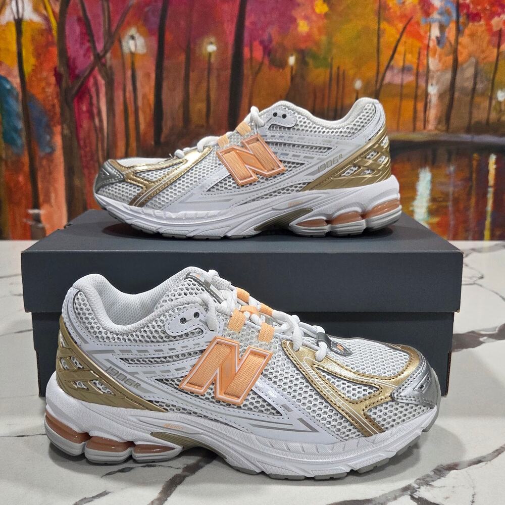 New Balance 1906 Silver Peach Bloom 5.5 Youth/7 Women's Running GC1906CN